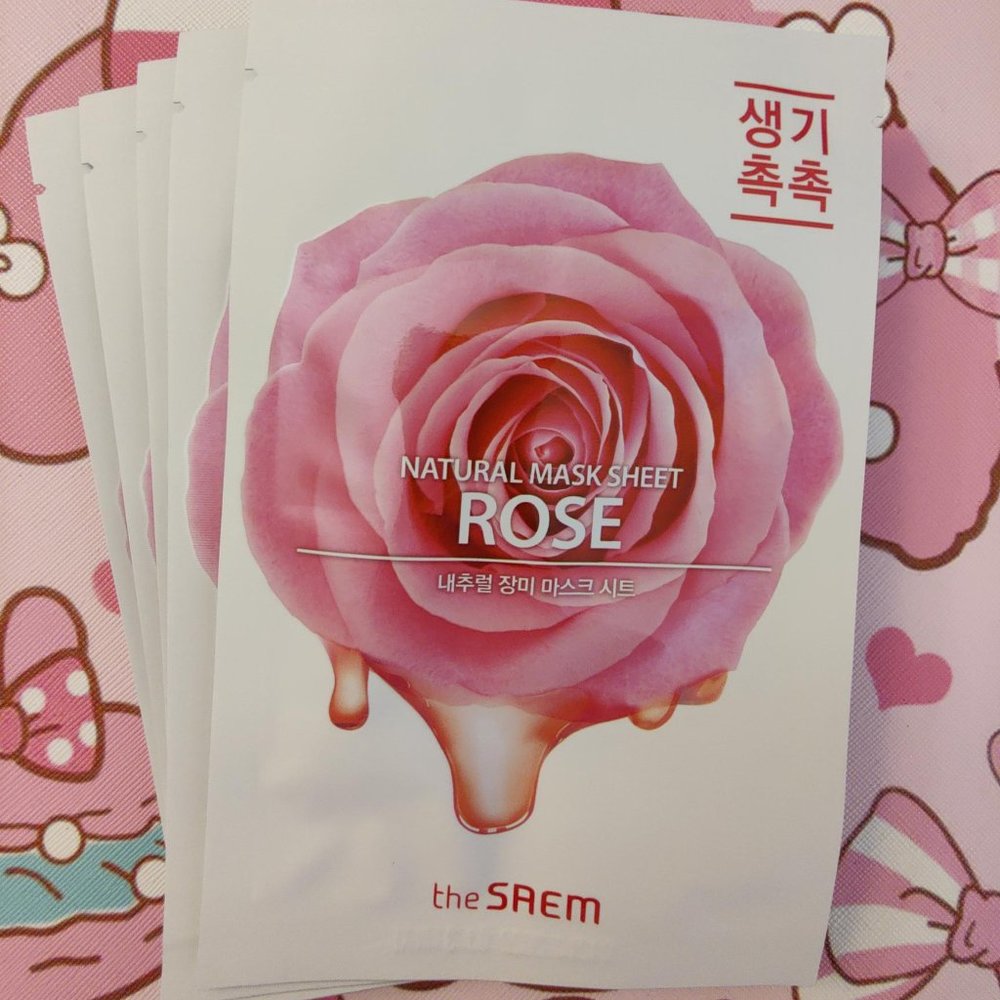 The SAEM Rose Sheet Masks - Set of 5